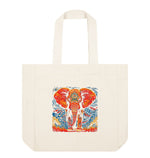 Natural Elephant Shopper Tote