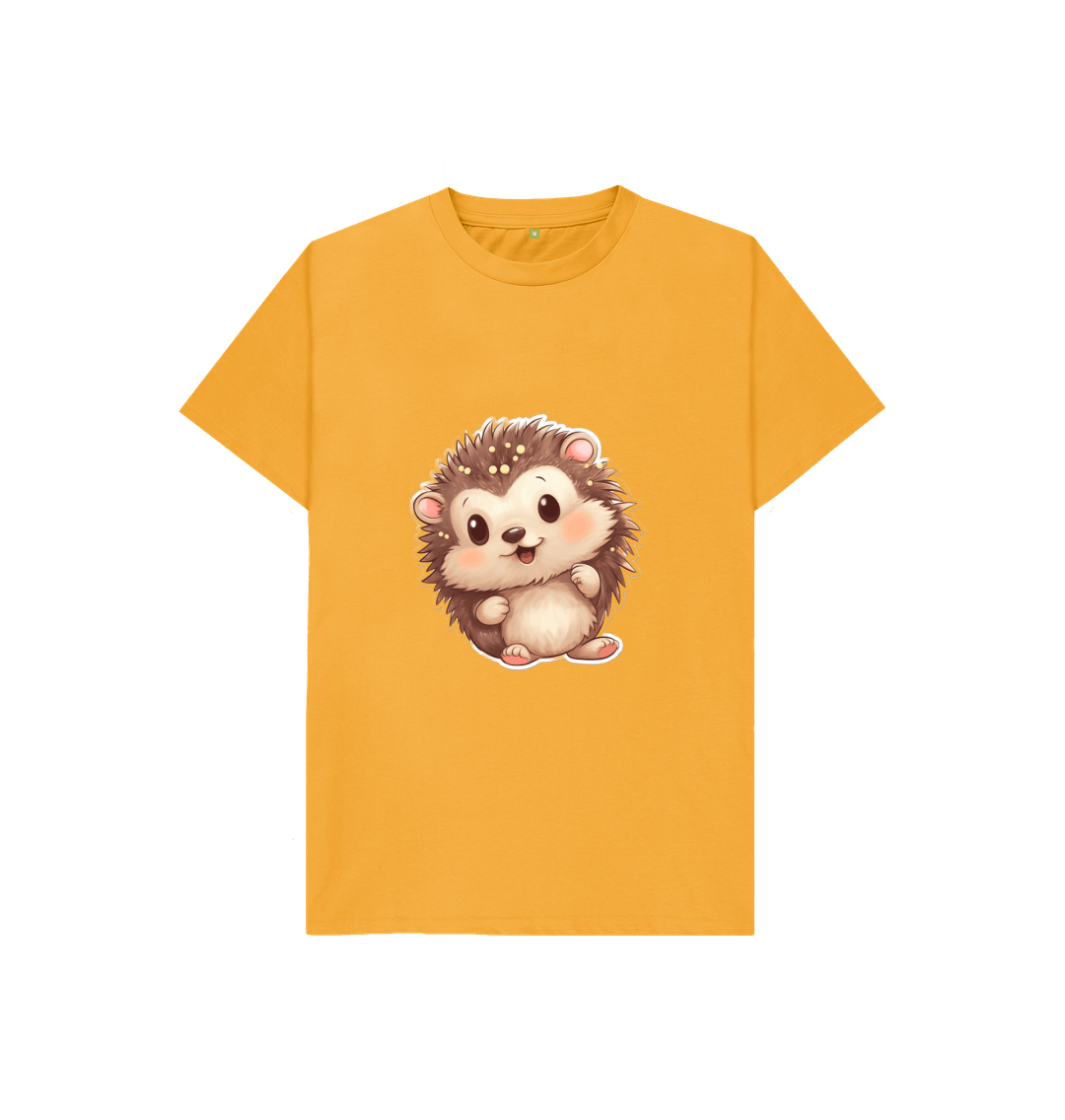 Mustard Cute Hedgehog Tee