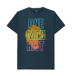 Denim Blue One Man Riot Tee