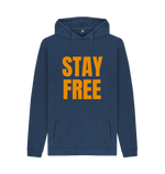 Navy Printed Hoody Front
