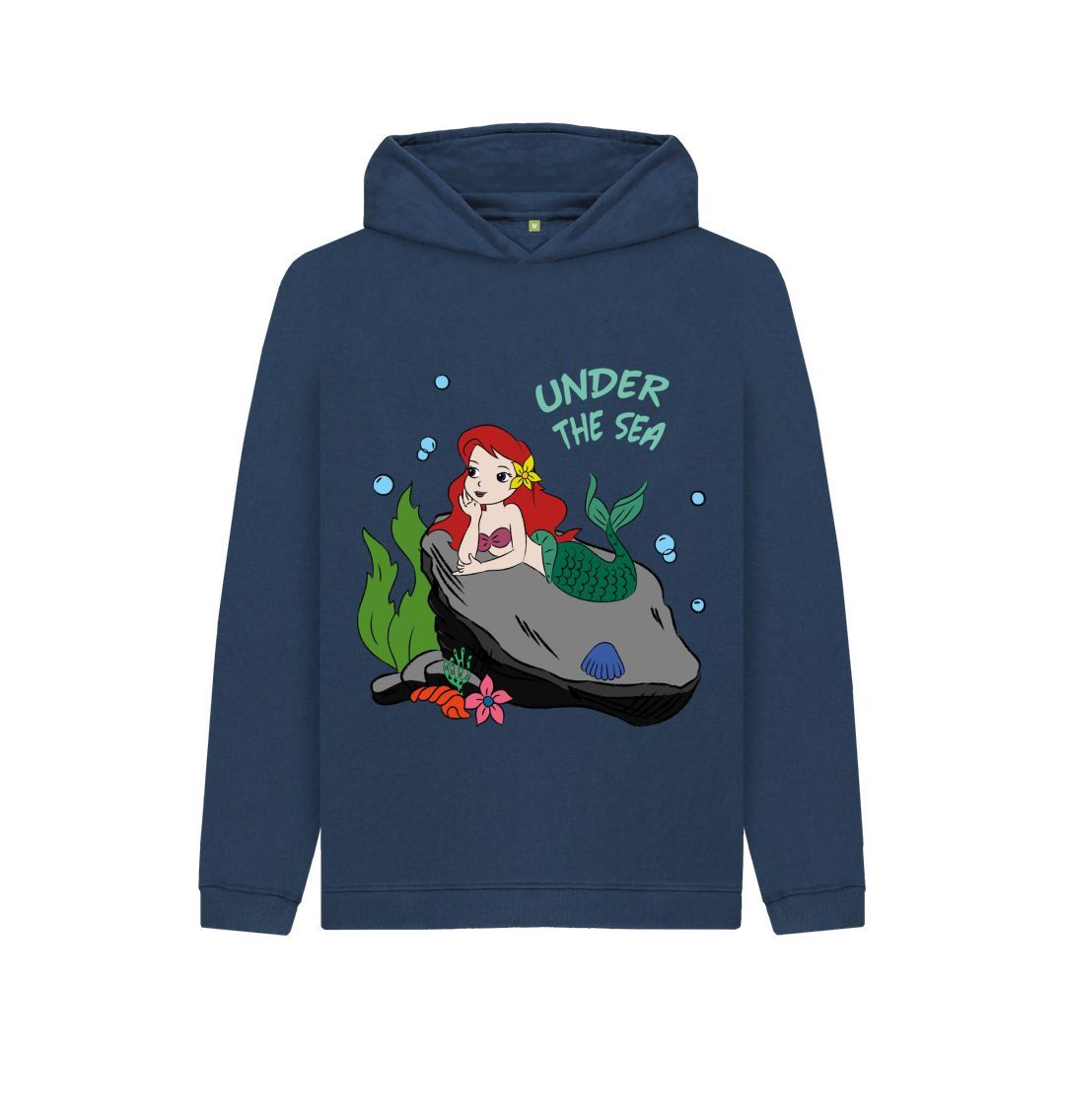 Navy Blue Mermaid Hoodie