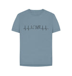 Stone Blue Love Line Relaxed Fit Tee