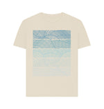 Oat Blue Patterned Waves Tee