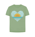 Sage Heart, Sunset And Sea Relaxed Tee