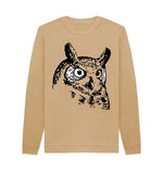 Sand Night Owl Crew Neck Jumper