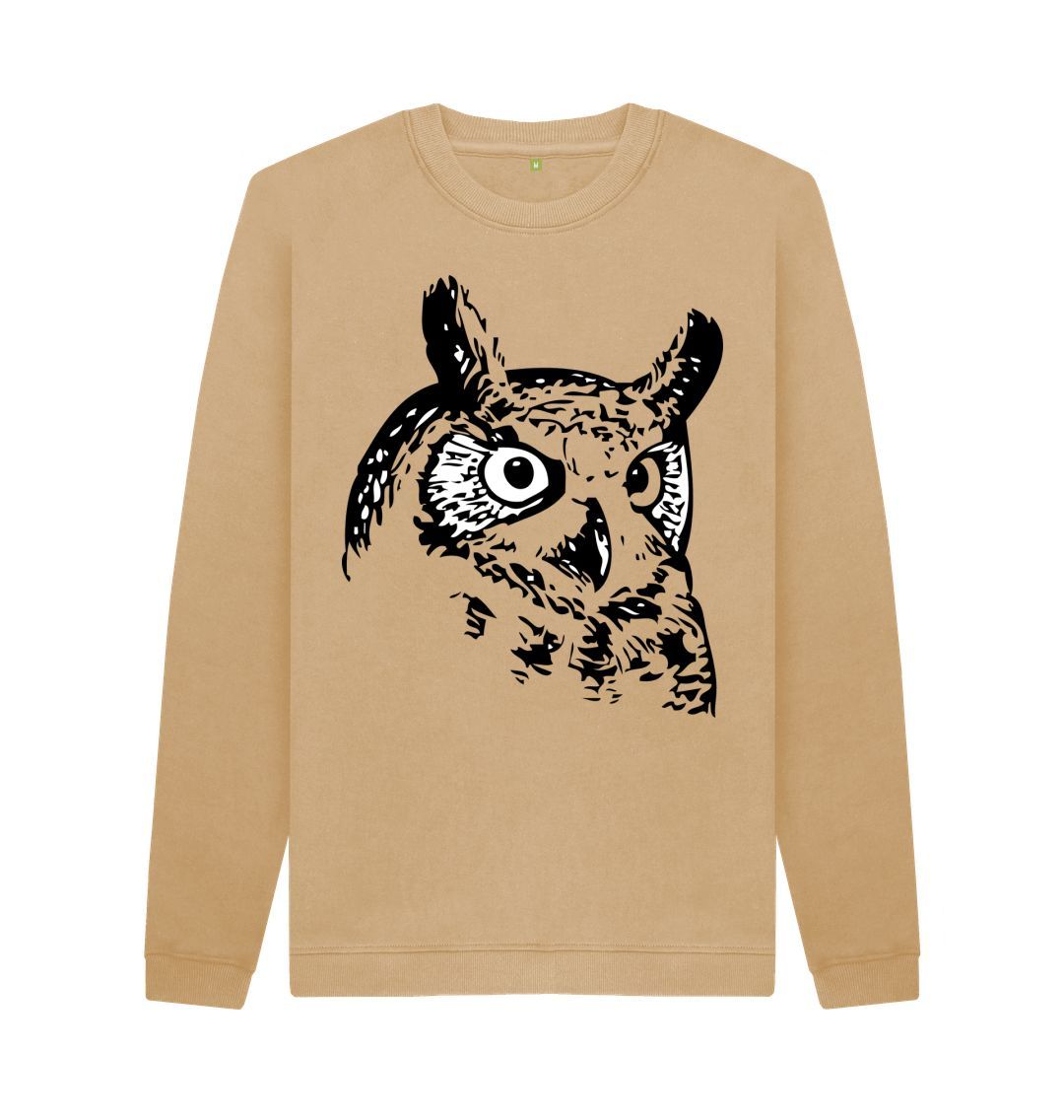 Sand Night Owl Crew Neck Jumper