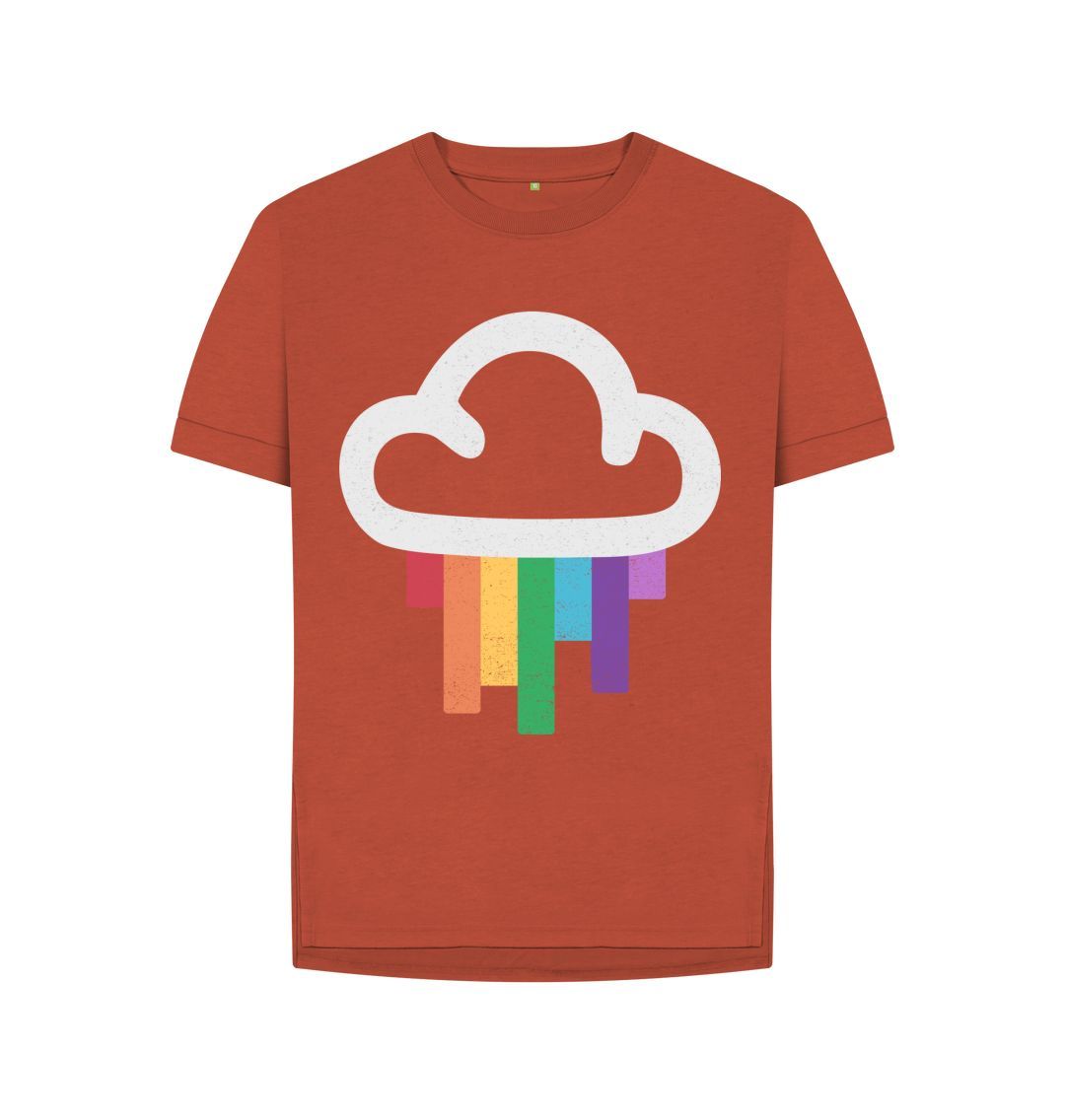 Rust Rainbow Cloud Relaxed Fit Tee