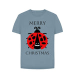 Stone Blue Ladybird Christmas Relaxed Tee