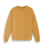 Garment Dyed Gold Ochre Plain Unisex Matcher Vintage Sweatshirt