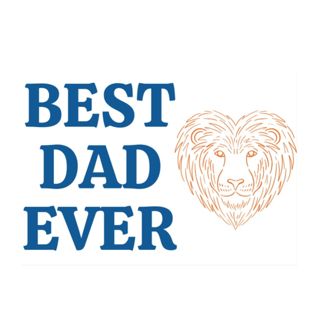 White Best Dad Ever Wall Art