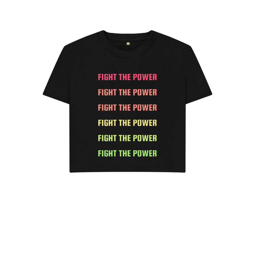Black Printed T-shirt Front