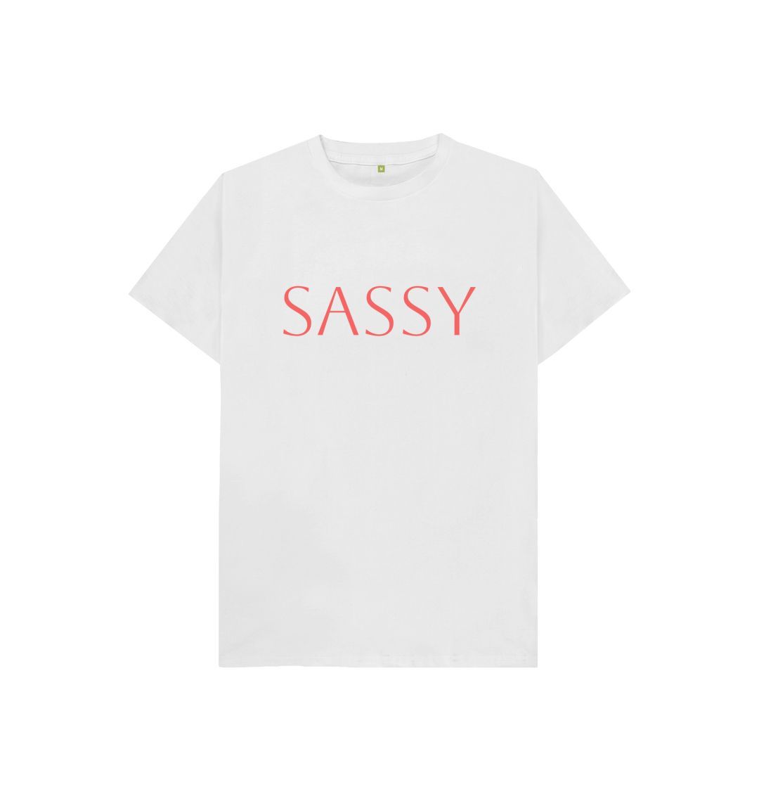 White SASSY TEE