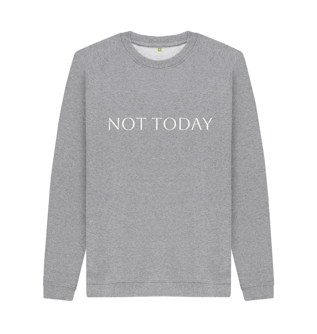 Light Heather Printed Sweater Front