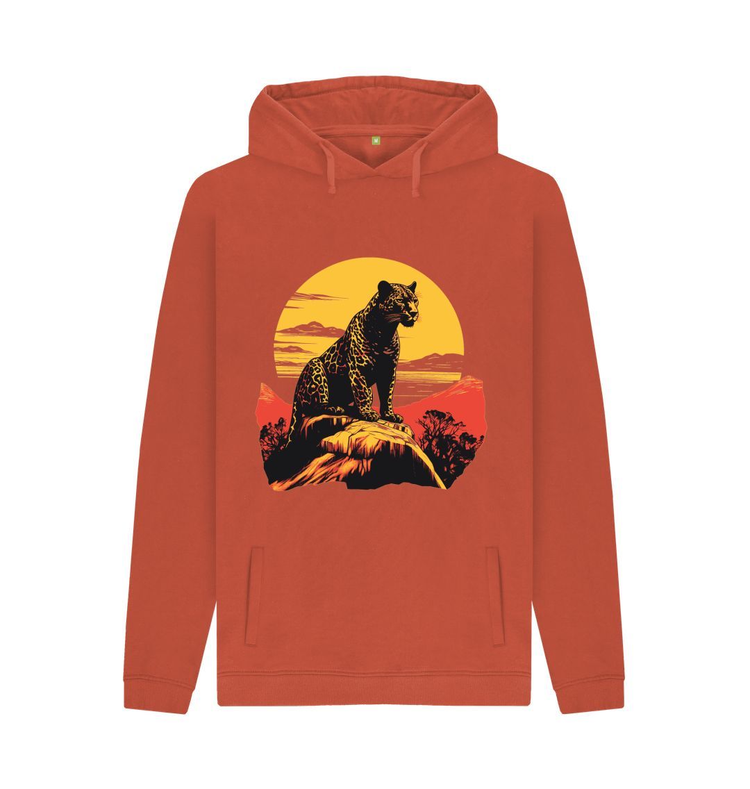 Rust Sunset Cheetah Hoodie