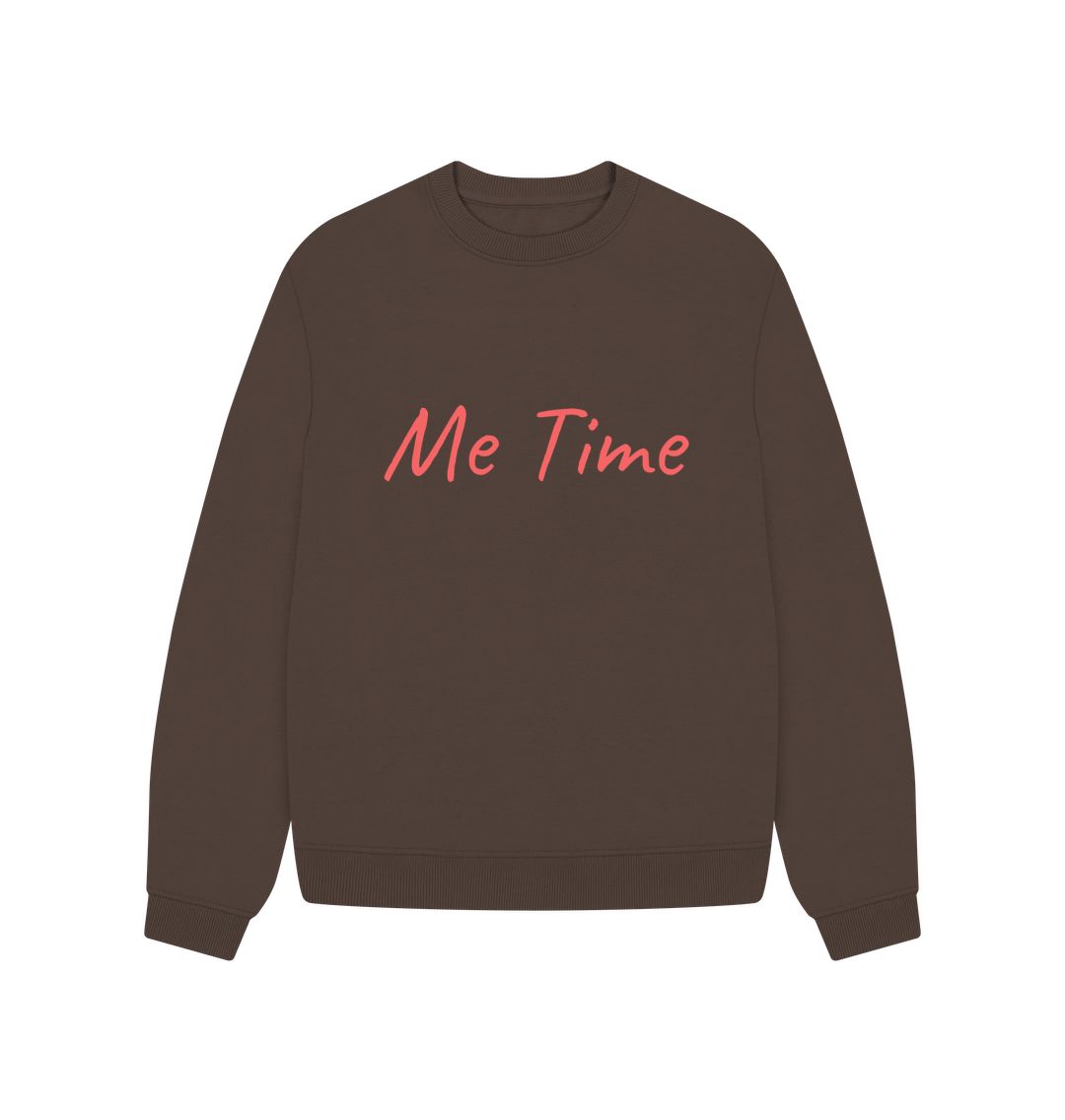 Chocolate Me Time Oversized Jumper