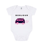 White Bonjour Babygrow