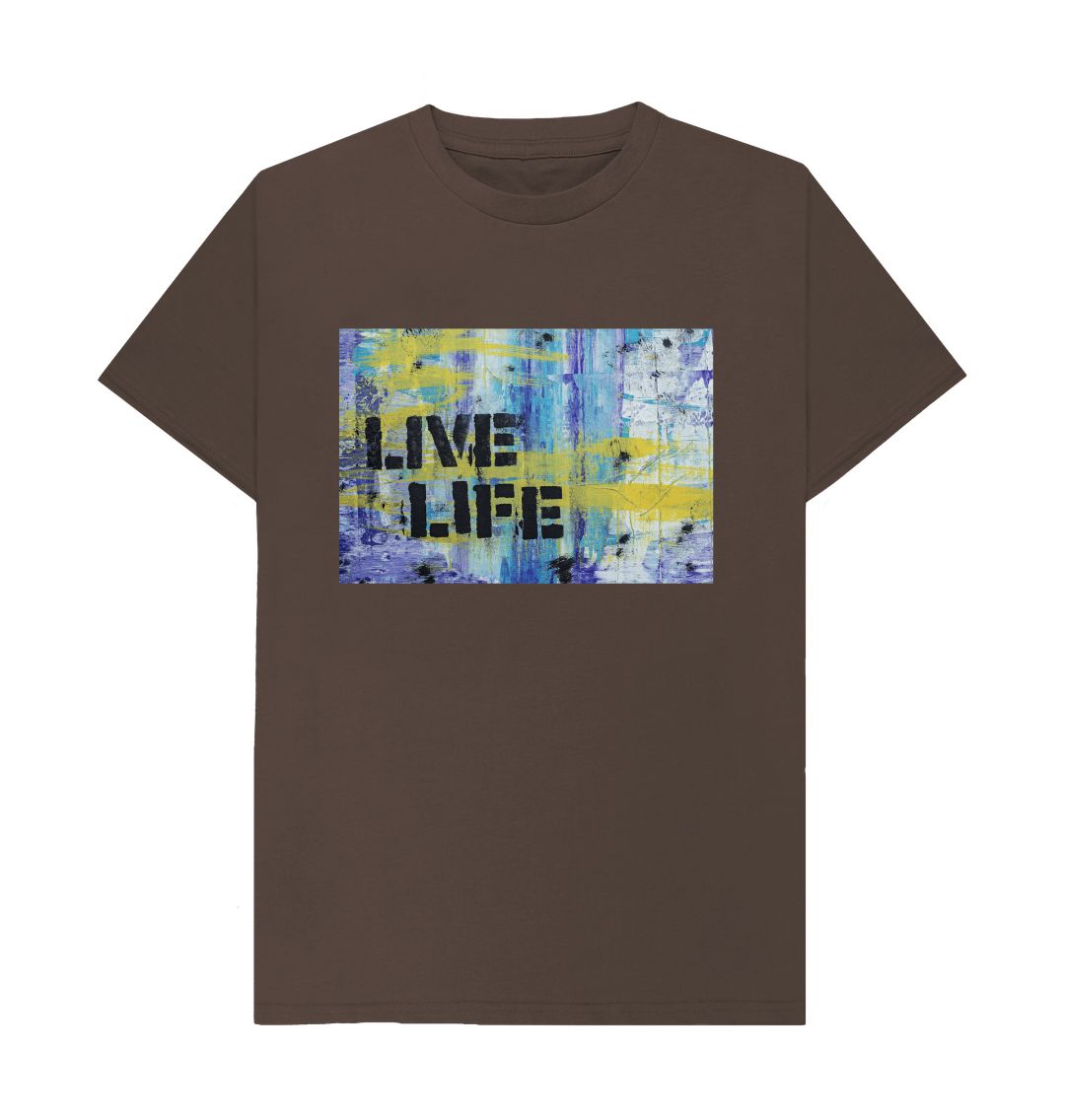 Chocolate Love To Live Life Tee