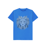 Bright Blue Grey Lion Tee