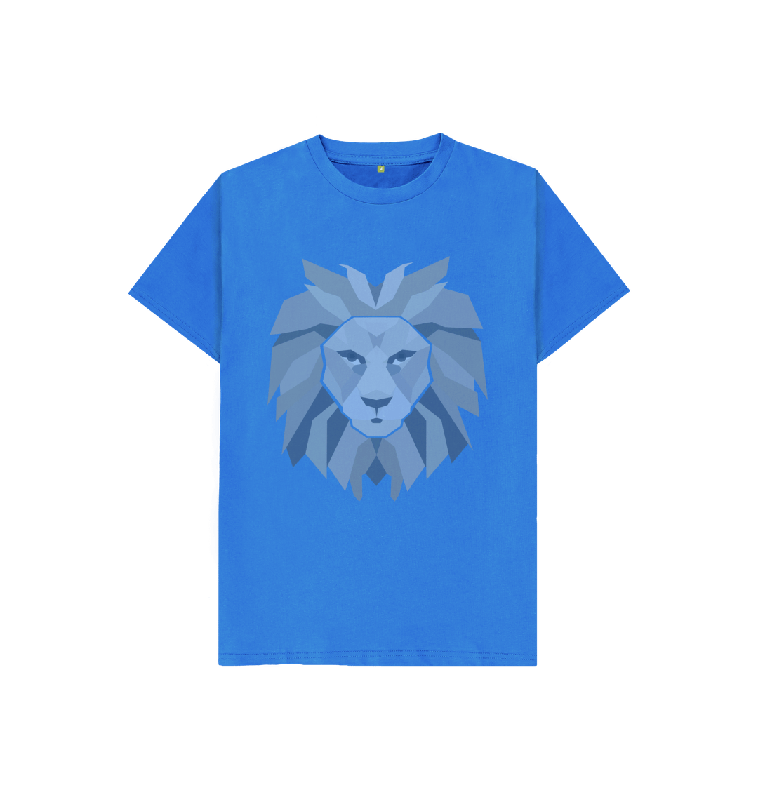 Bright Blue Grey Lion Tee