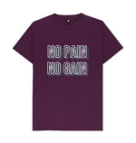 Purple No Pain No Gain Tee