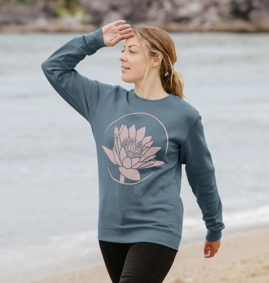 Lotus Crew Neck Sweatshirt