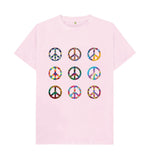 Pink Colourful Peace Tee