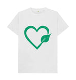 White Green Love Tee