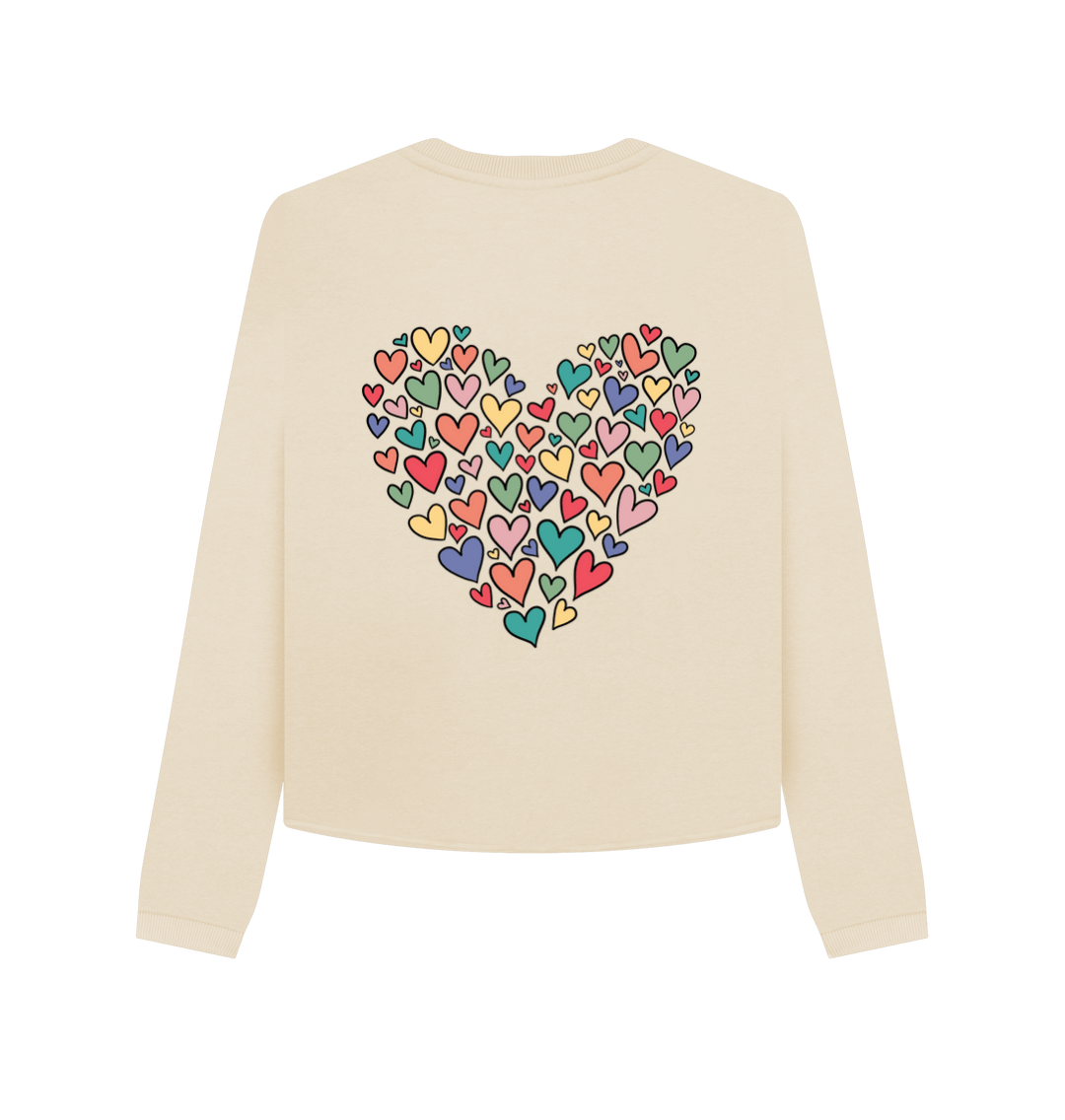 Oat Printed Boxy Jumpers Back