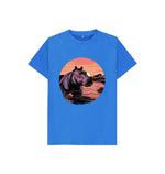 Bright Blue Hippo Tee