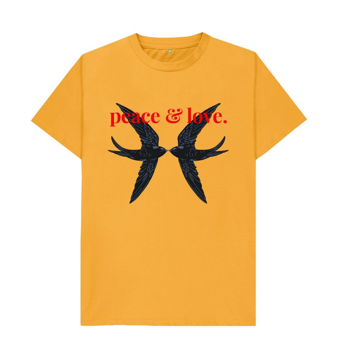 Mustard Peace & Love. Tee