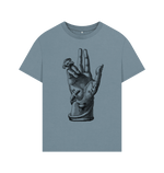 Stone Blue Hand Oversized Tee