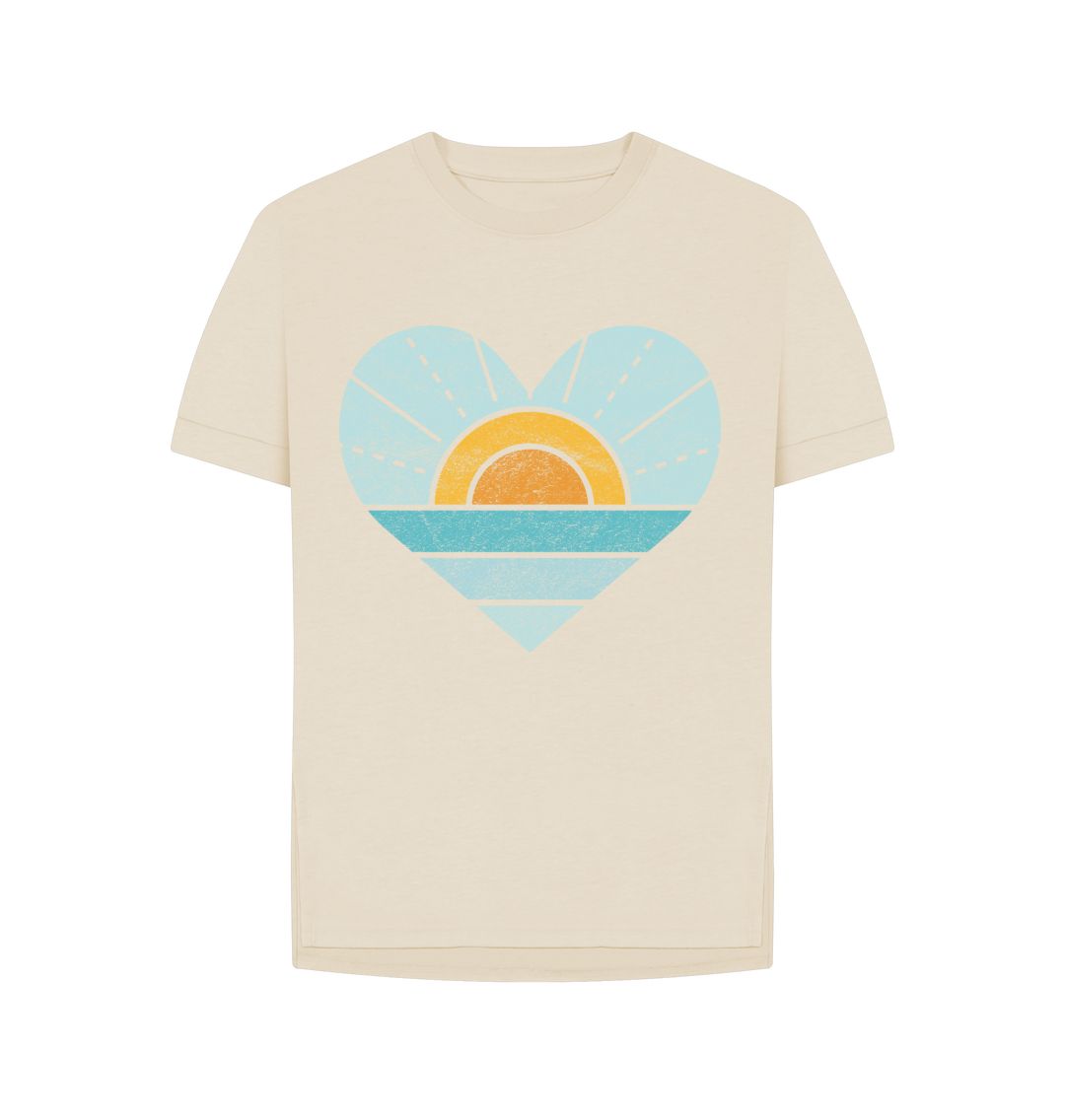 Oat Heart, Sunset And Sea Relaxed Tee