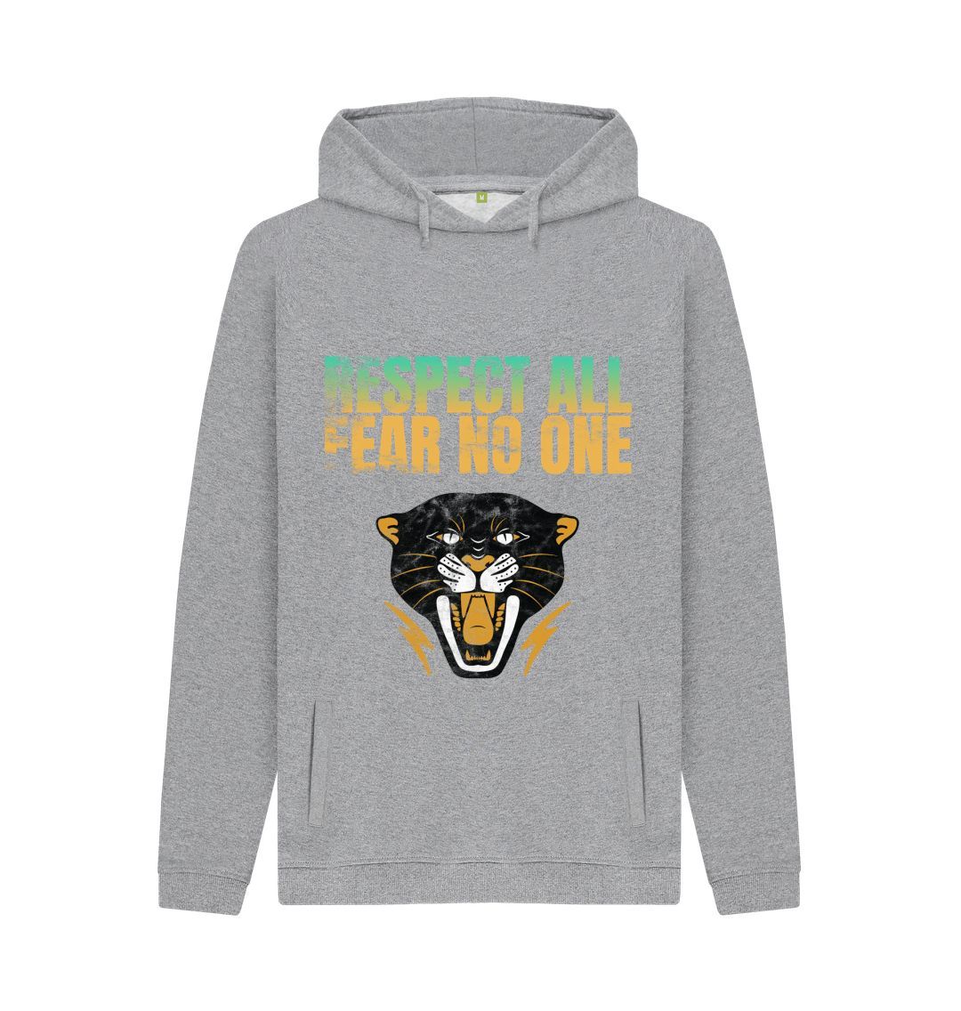 Light Heather Respect All Fear No One Hoodie