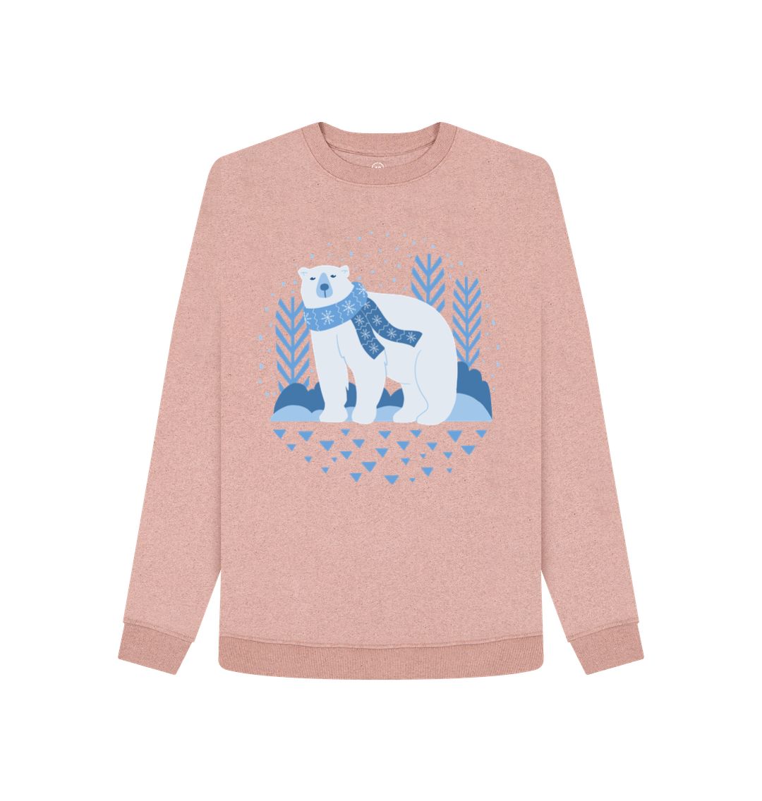 Sunset Pink Polar Bear Remill Sweatshirt