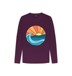 Purple Seaside Long Sleeve Tee