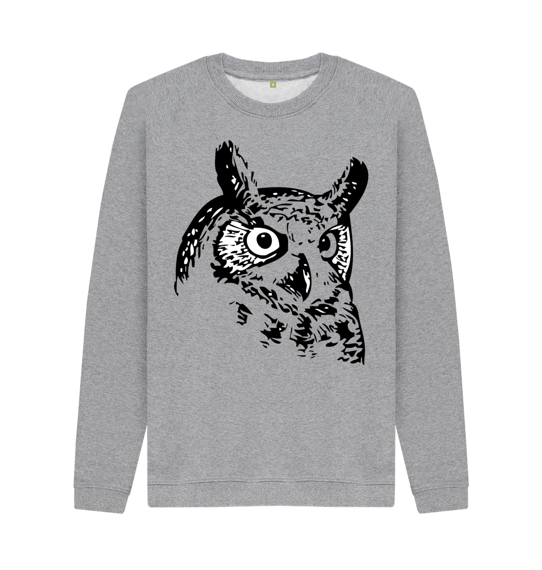 Light Heather Printed Sweater Front