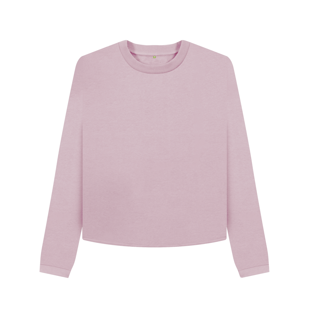 Mauve Printed Boxy Jumpers Front