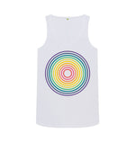 White Rainbow Circle Vest Top