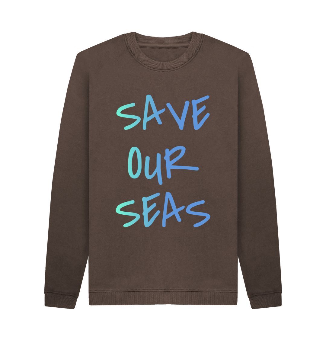 Chocolate Save Our Seas Crew Neck Jumper