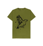 Moss Green Fly Away Bird Tee