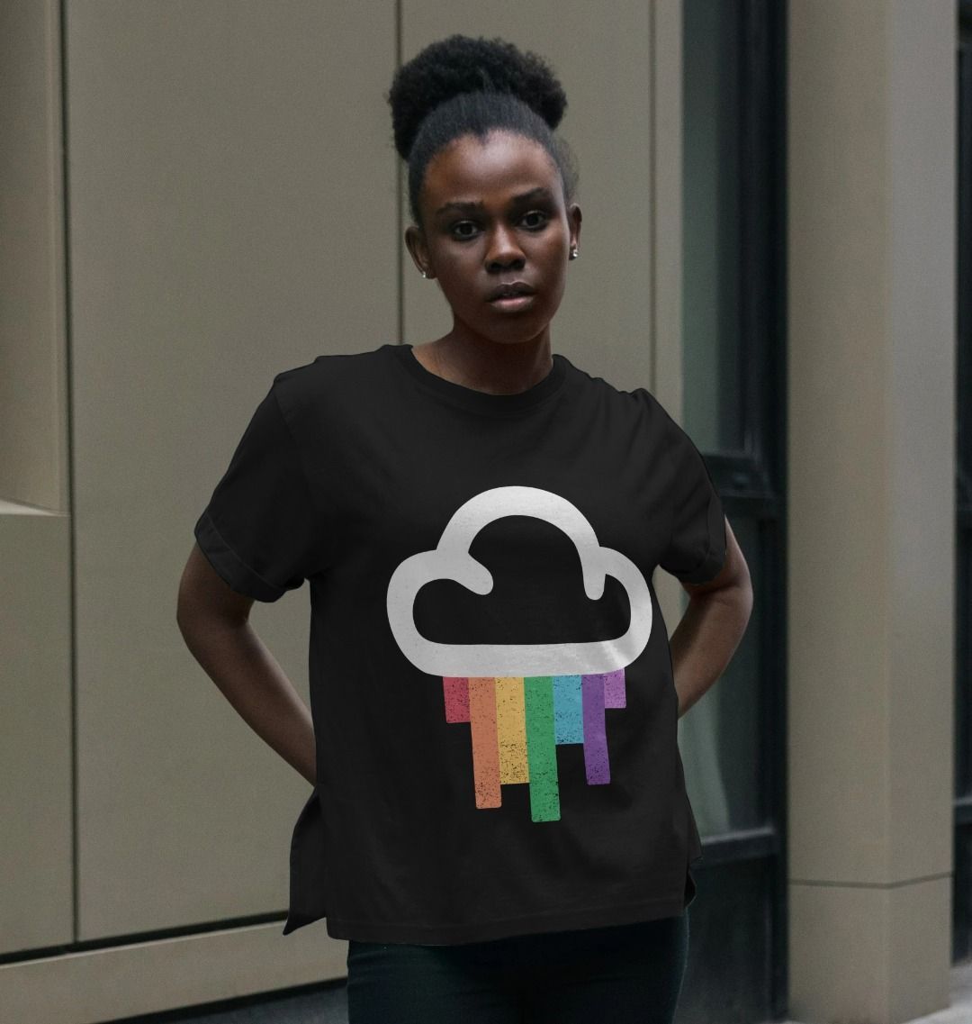 Rainbow Cloud Relaxed Fit Tee