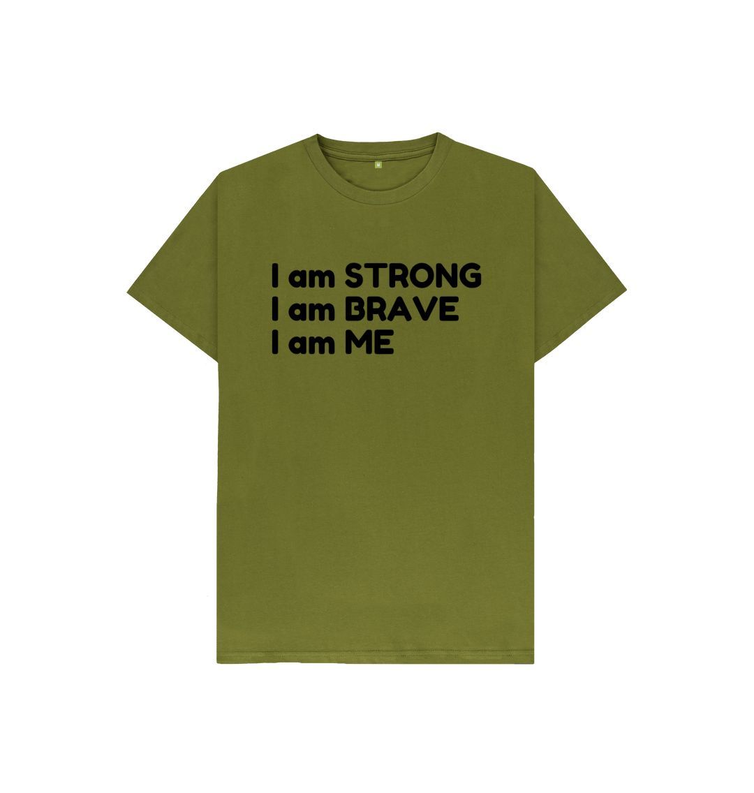 Moss Green I Am Me Tee