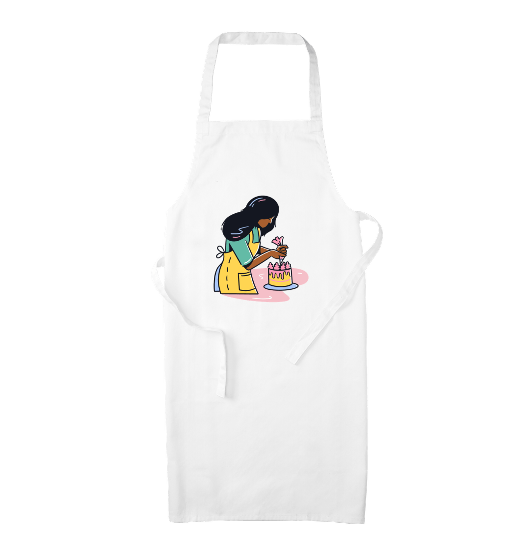 White Baker's Apron