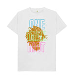 White One Man Riot Tee