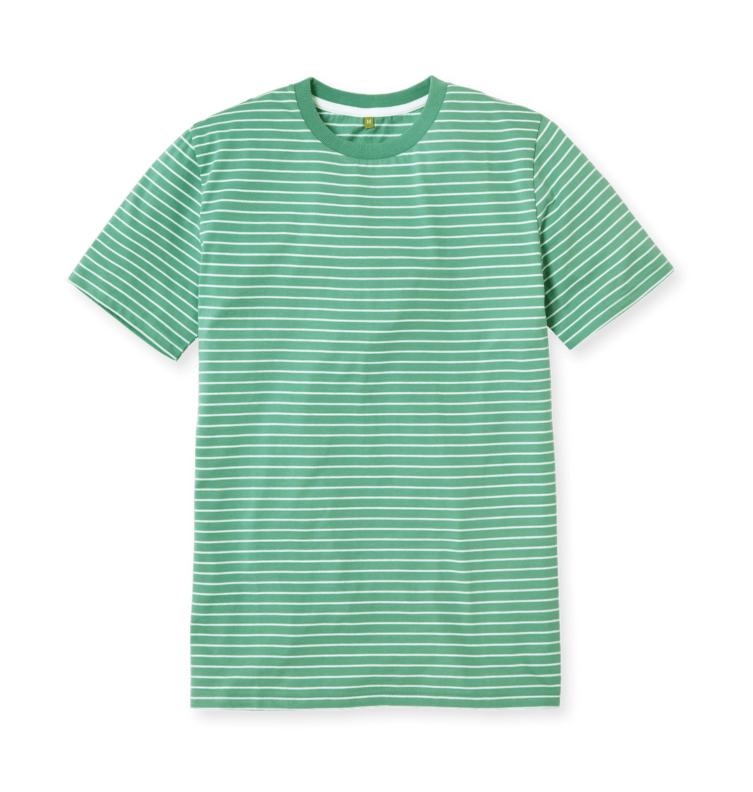 Classic striped tee shirt perfect for casual and formal occasions, featuring high-quality fabric and modern design.