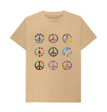 Sand Colourful Peace Tee