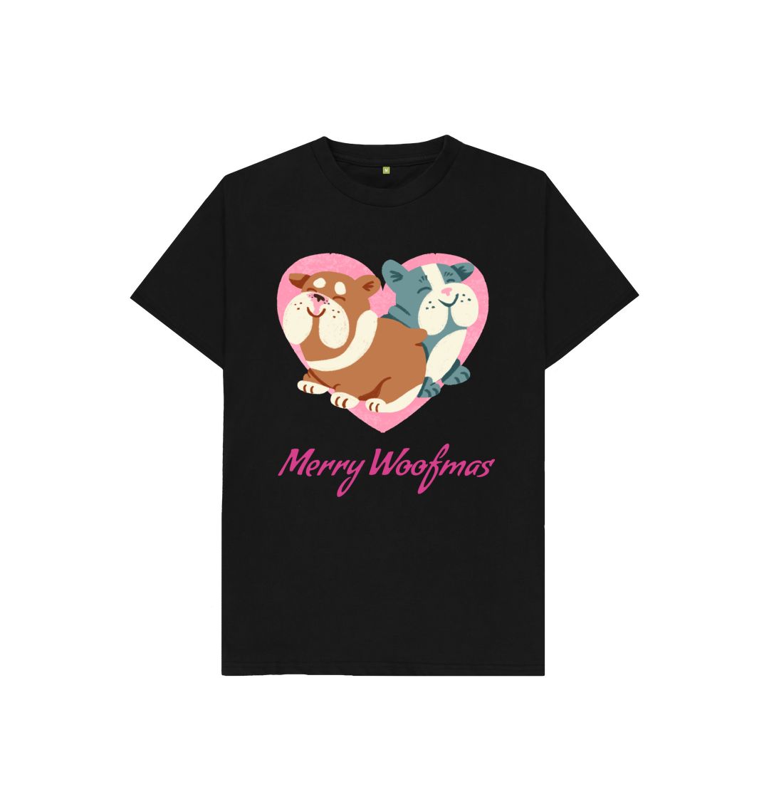 Black Merry Woof's Tee