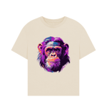 Oat Purple Chimp Oversized Tee