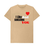 Sand I like And Subscribe You Tee