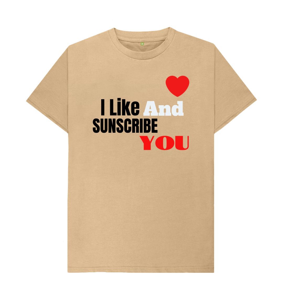 Sand I like And Subscribe You Tee